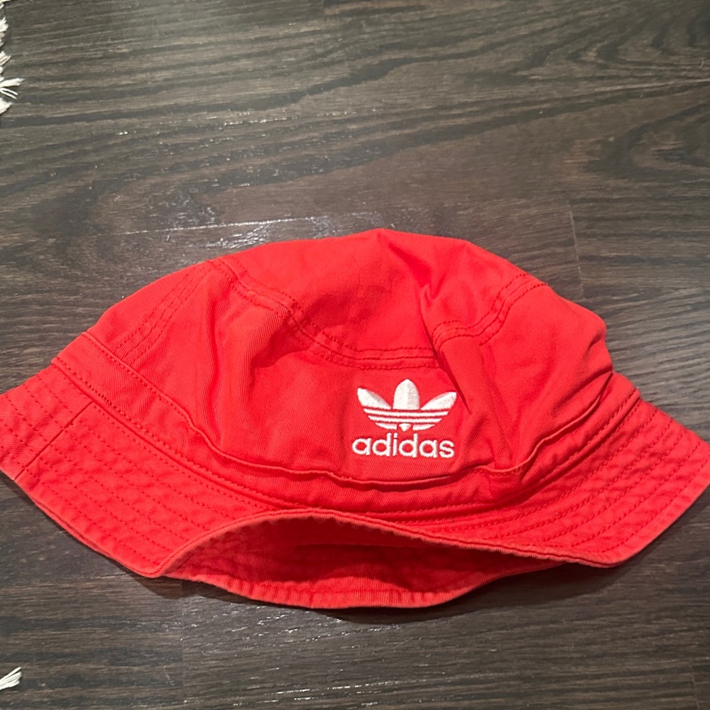 Adidas Red Bucket Hat